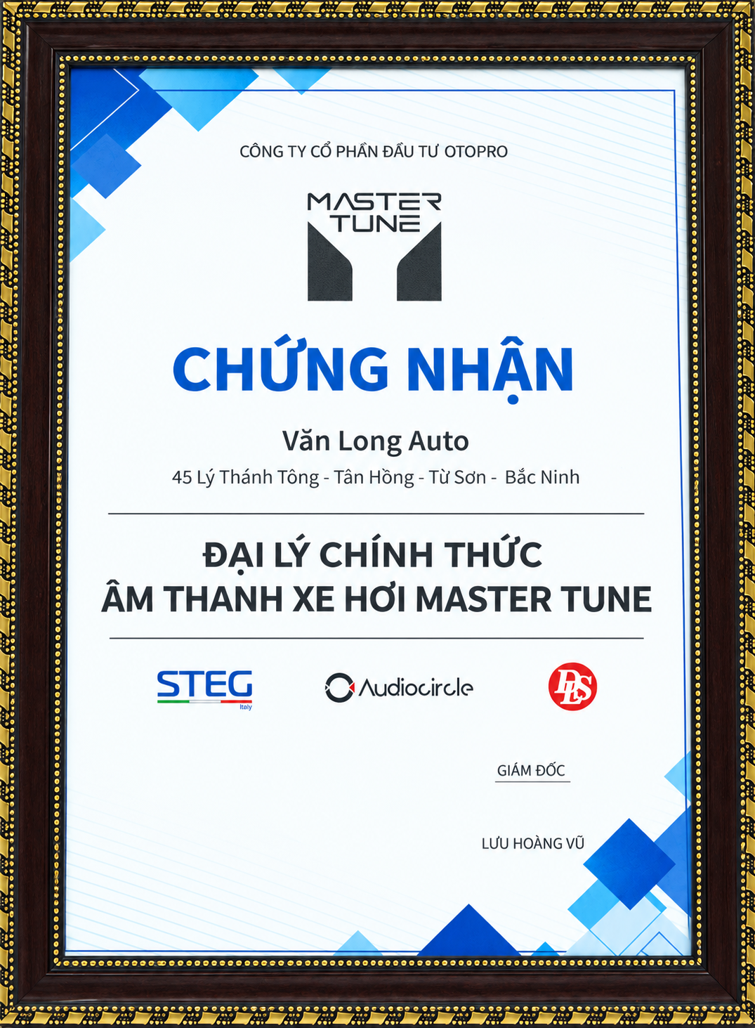 Chứng nhận đại lý đồng hành và bán hàng chính hãng Master Tune